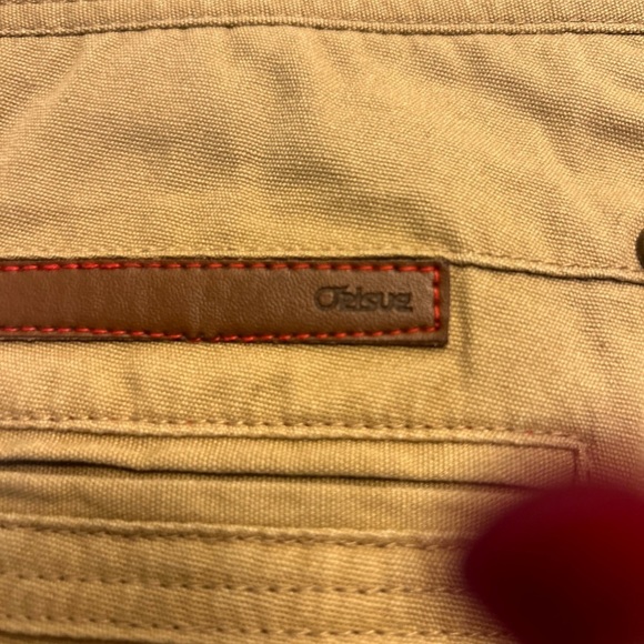 50%off w♥️ 
Orisue Men’s 34x29 tailored khaki Cotton Button Fly Jeans retro - Picture 7 of 8